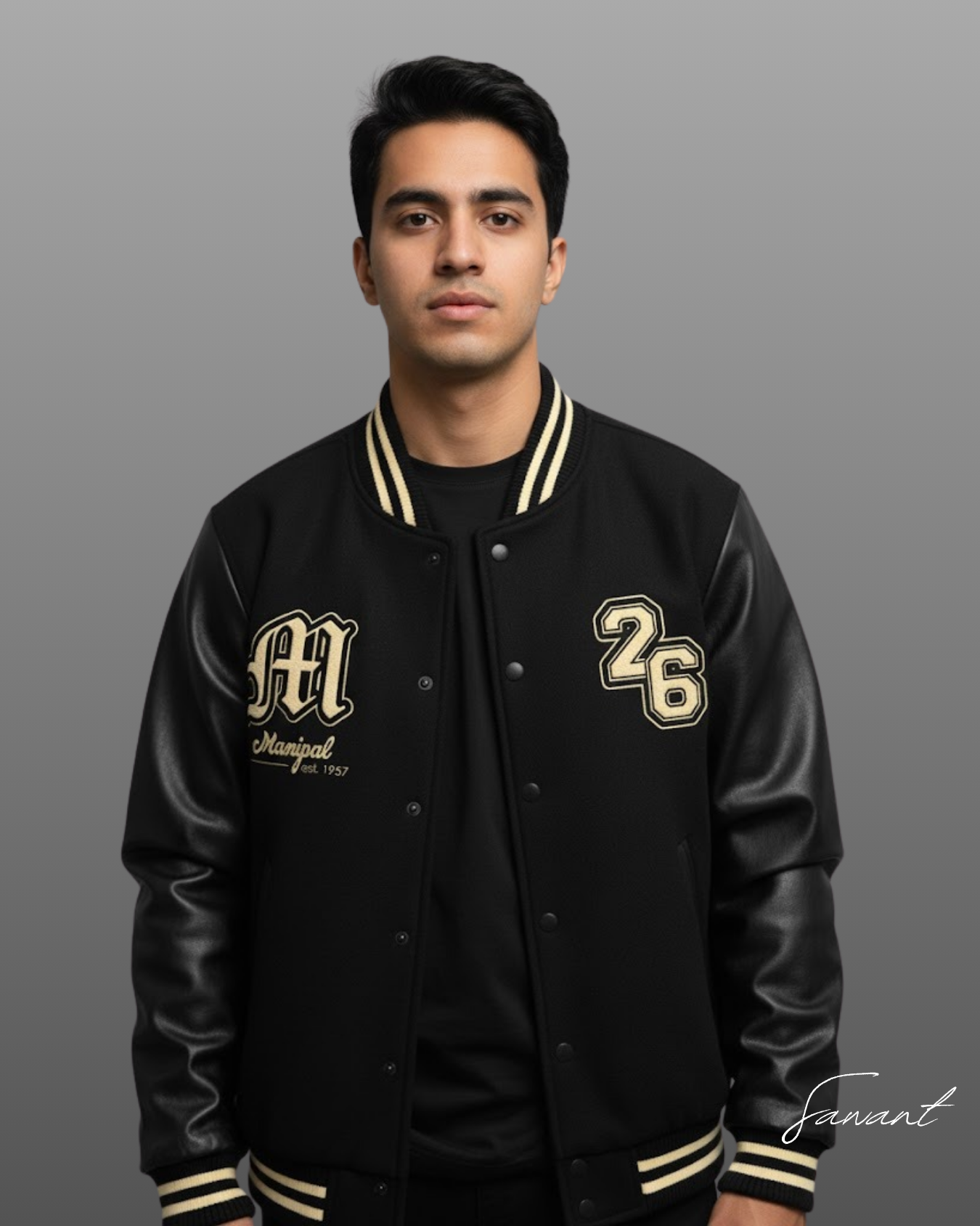 MIT Batch of 2026 Odin Black Varsity (leather sleeves)