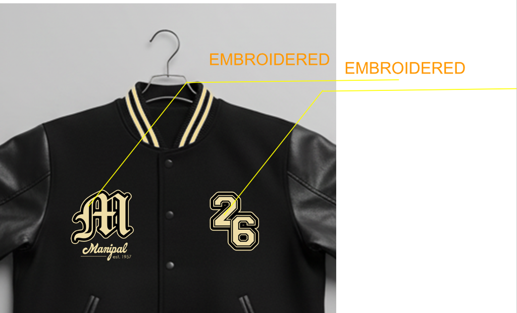 MIT Batch of 2026 Odin Black Varsity (leather sleeves)