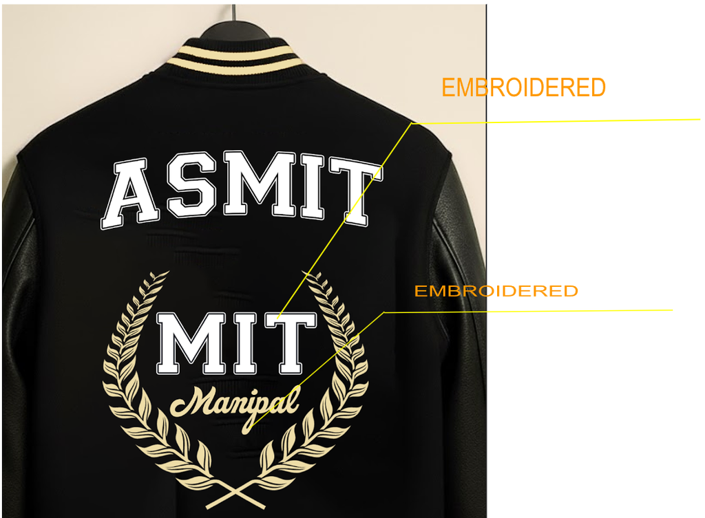 MIT Batch of 2026 Odin Black Varsity (leather sleeves)